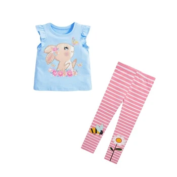 Maz maven 2023 Baby Meiteņu Apģērbu Komplekti, Vasaras Ikdienas Kokvilnas Jauki Drēbes Bērniem 2-7 gadu